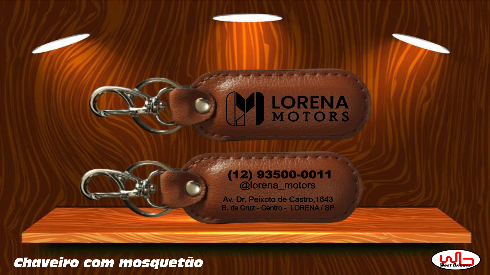 Couro montana c/ mosquetão